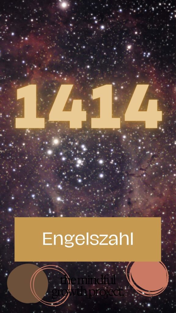 Grafik zum Thema Engelszahl 1414 Bedeutung.